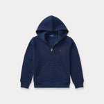 Ralph Lauren Boys Navy Full Zip Hoodie | Casa Childrenswear