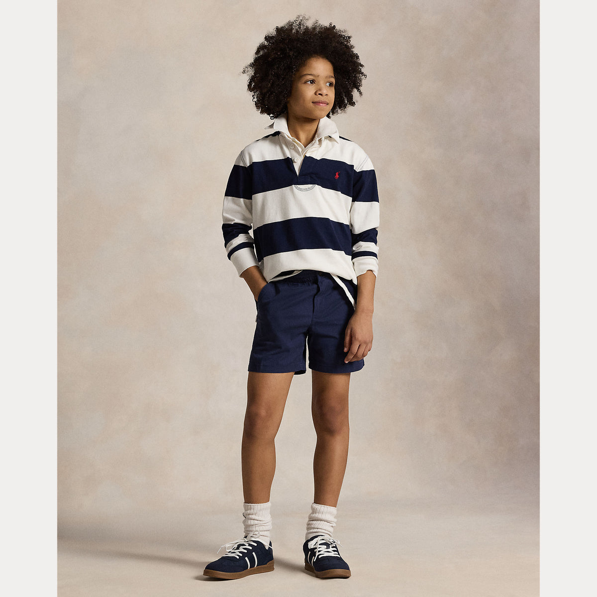 Ralph Lauren Boys Navy Twill Short | Casa Childrenswear