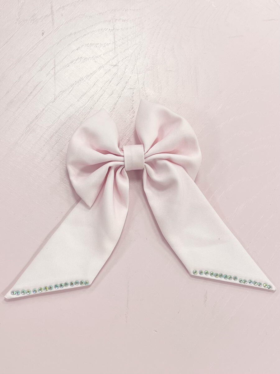 Pink Diamonte Hair Bow