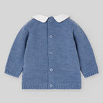 Paz Rodriguez Baby Boys Dark Blue Knitted Set - detail view