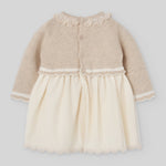 Paz Rodriguez Baby Girls Beige Dress - back view