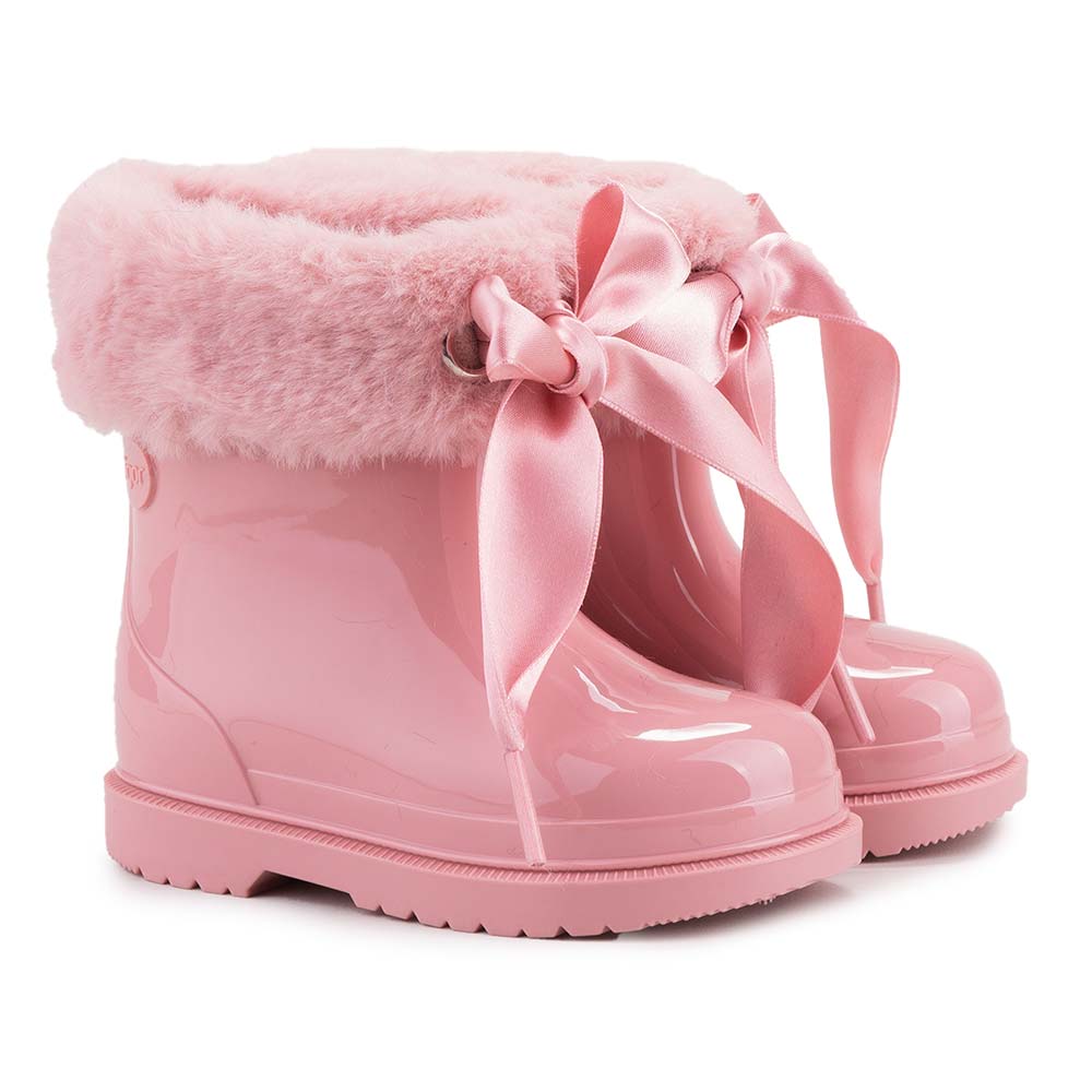 Bimbi Pink Soft Low Boot with Bow