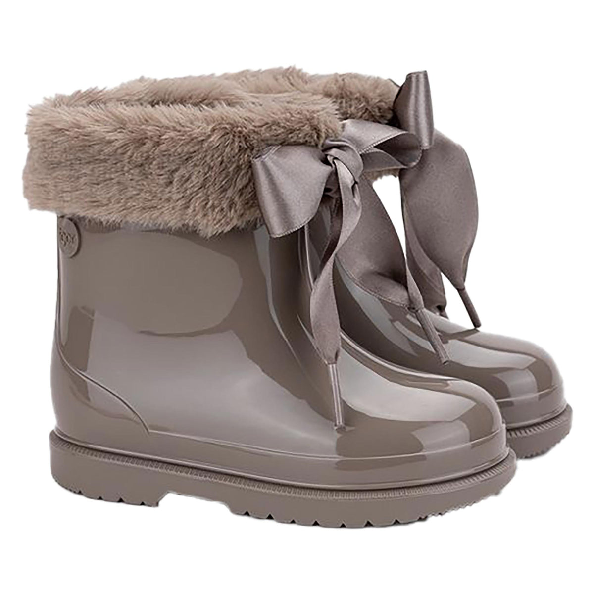 Bimbi Taupe Soft Low Boot with Bow