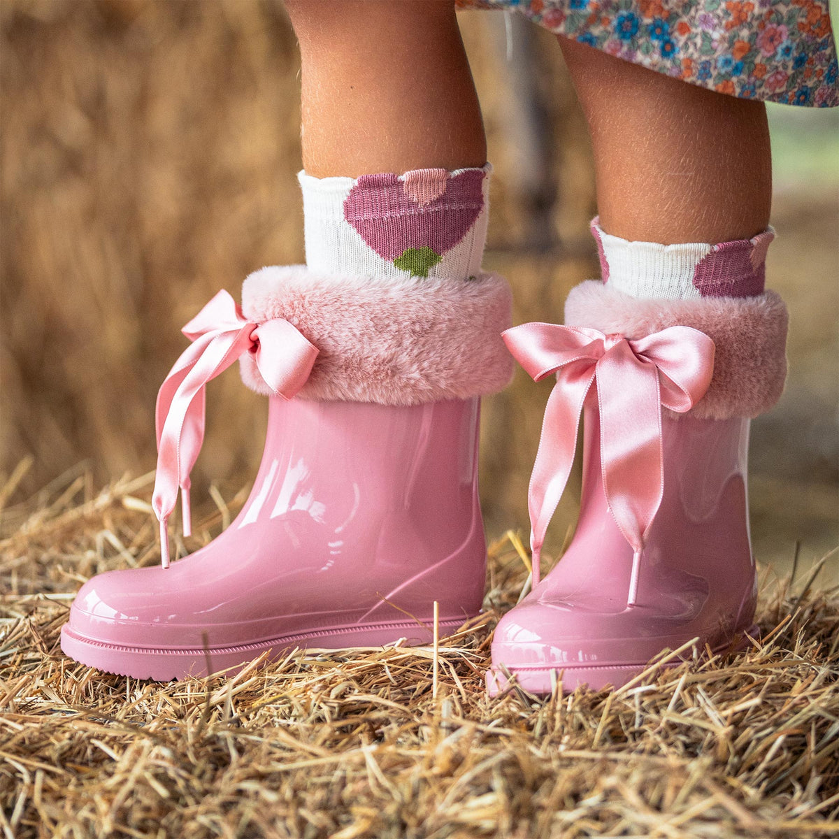 Bimbi Pink Soft Low Boot with Bow