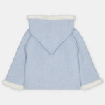 Martin Aranda Infant Boys Blue Knitted Coat - back view