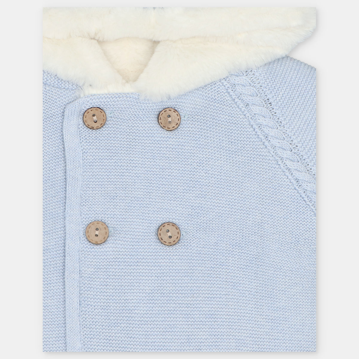 Infant Boys Blue Knitted Coat