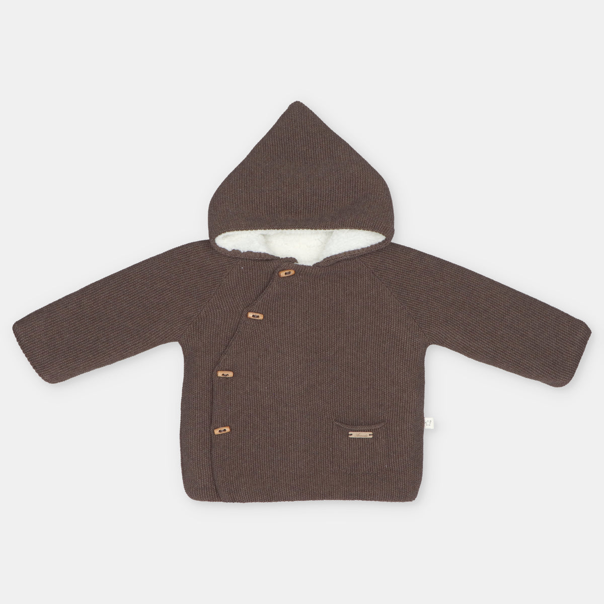 Infant Boys Brown Knitted Coat