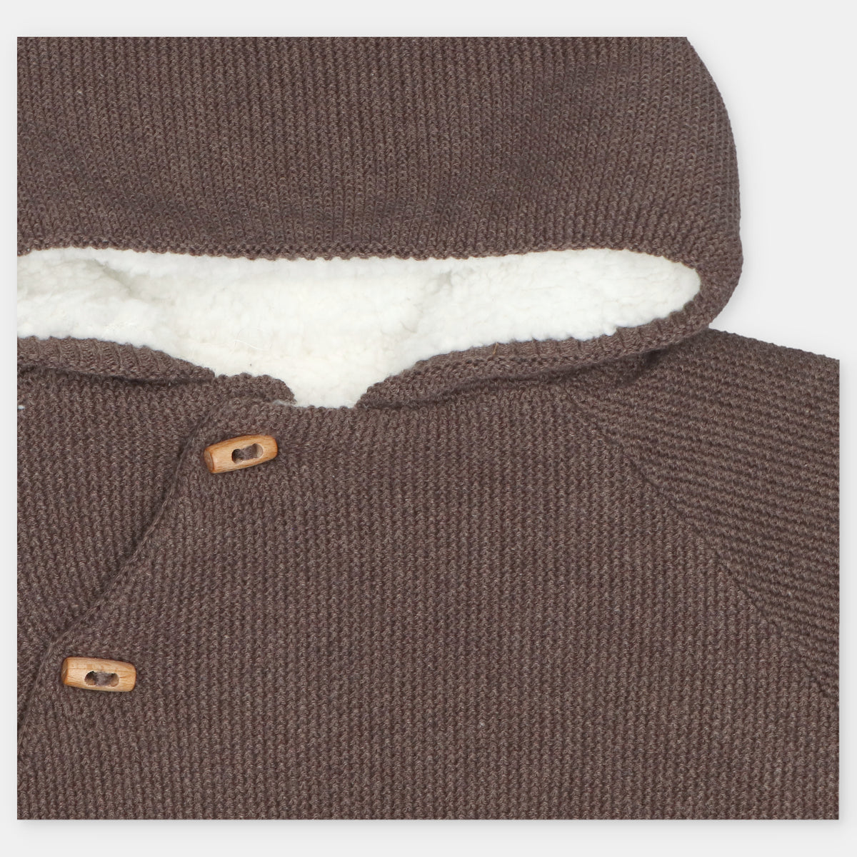 Infant Boys Brown Knitted Coat