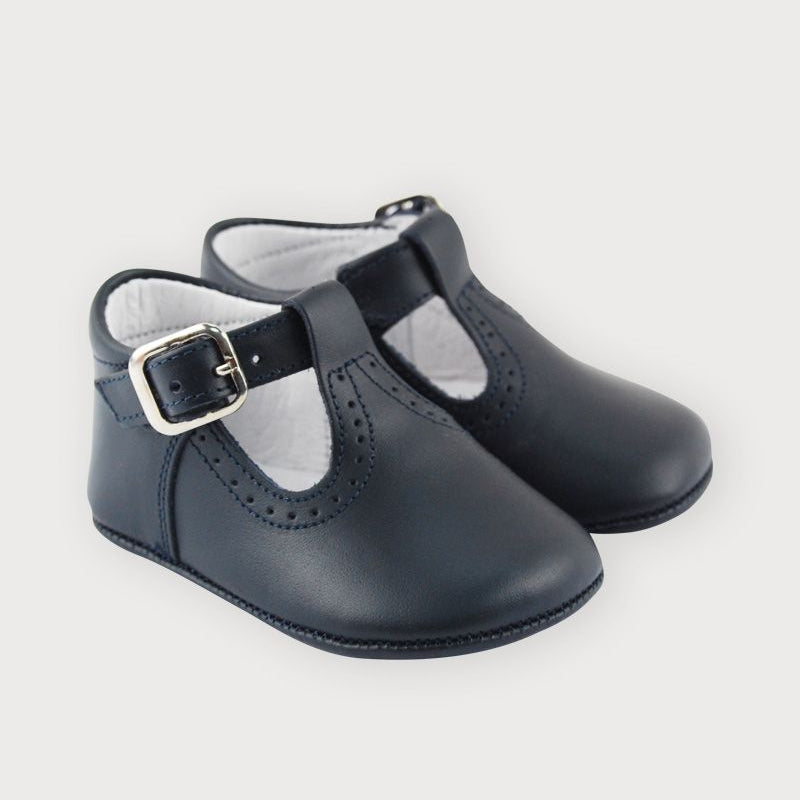 Sardon Leather Boots Navy | Casa Childrenswear