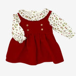 Baby Girls Red Dress Set
