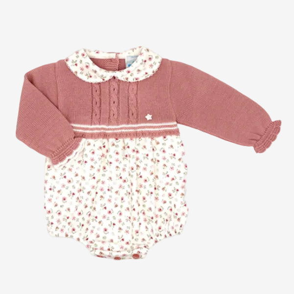 Baby Girls Dusty Pink Romper
