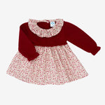 Baby Girls Burghundy Dress