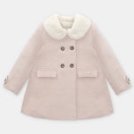 Martin Aranda Infant Girls Pink Woven Coat - front view