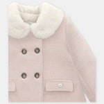 Martin Aranda Infant Girls Pink Woven Coat - detail view