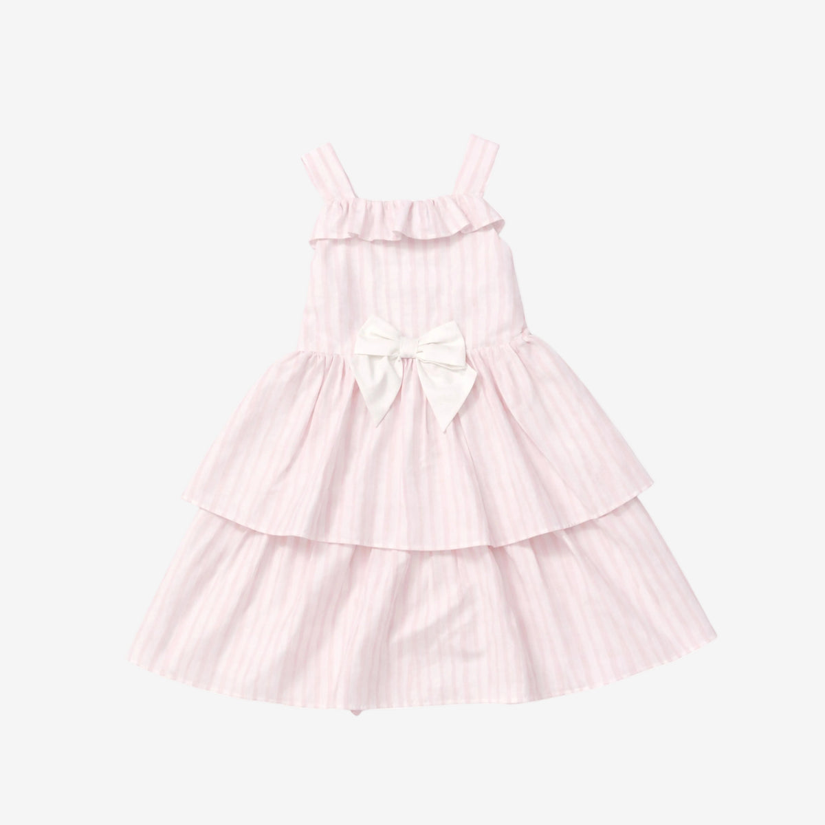 Caramelo Girls Layered Pink Ruffle Dress | Casa Childrenswear