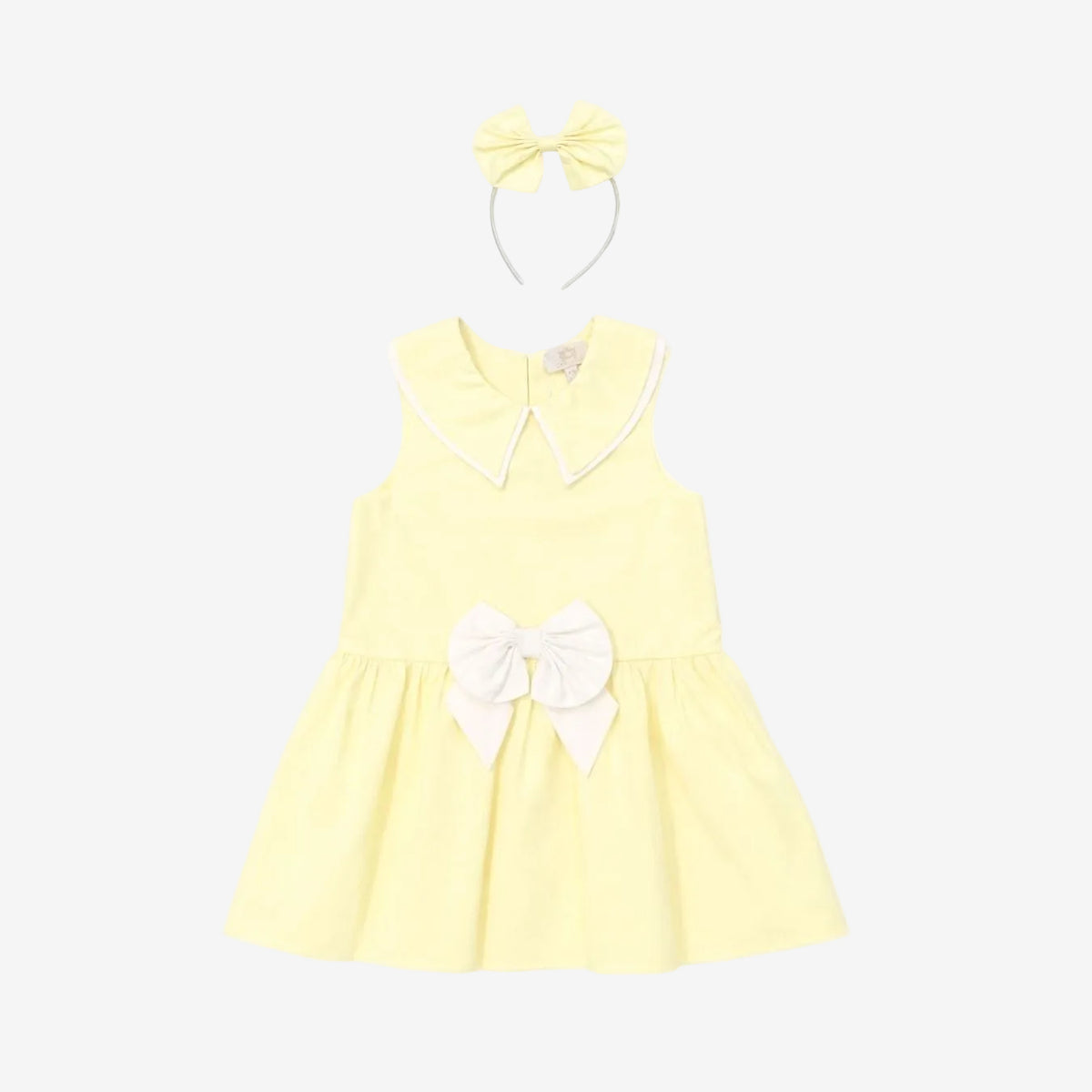 Caramelo Girls Lemon Woven Sailor Dress | Casa Childrenswear