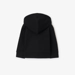 Baby Boys Black Zip-Up Hoodie