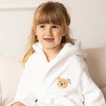 Cozy White Bear Hooded Dressing Gown