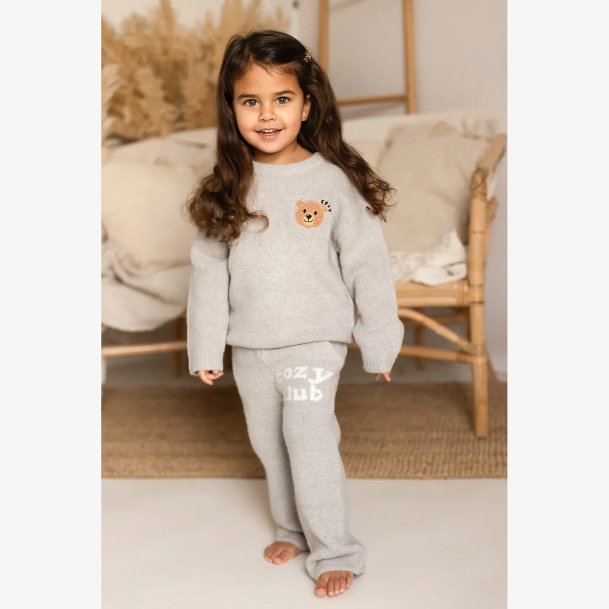The Cozy Cub Grey Knit Set | Casa Childrenswear
