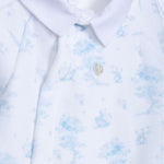 Patachou Baby Boys Light Blue Printed Babygrow | Casa Childrenswear