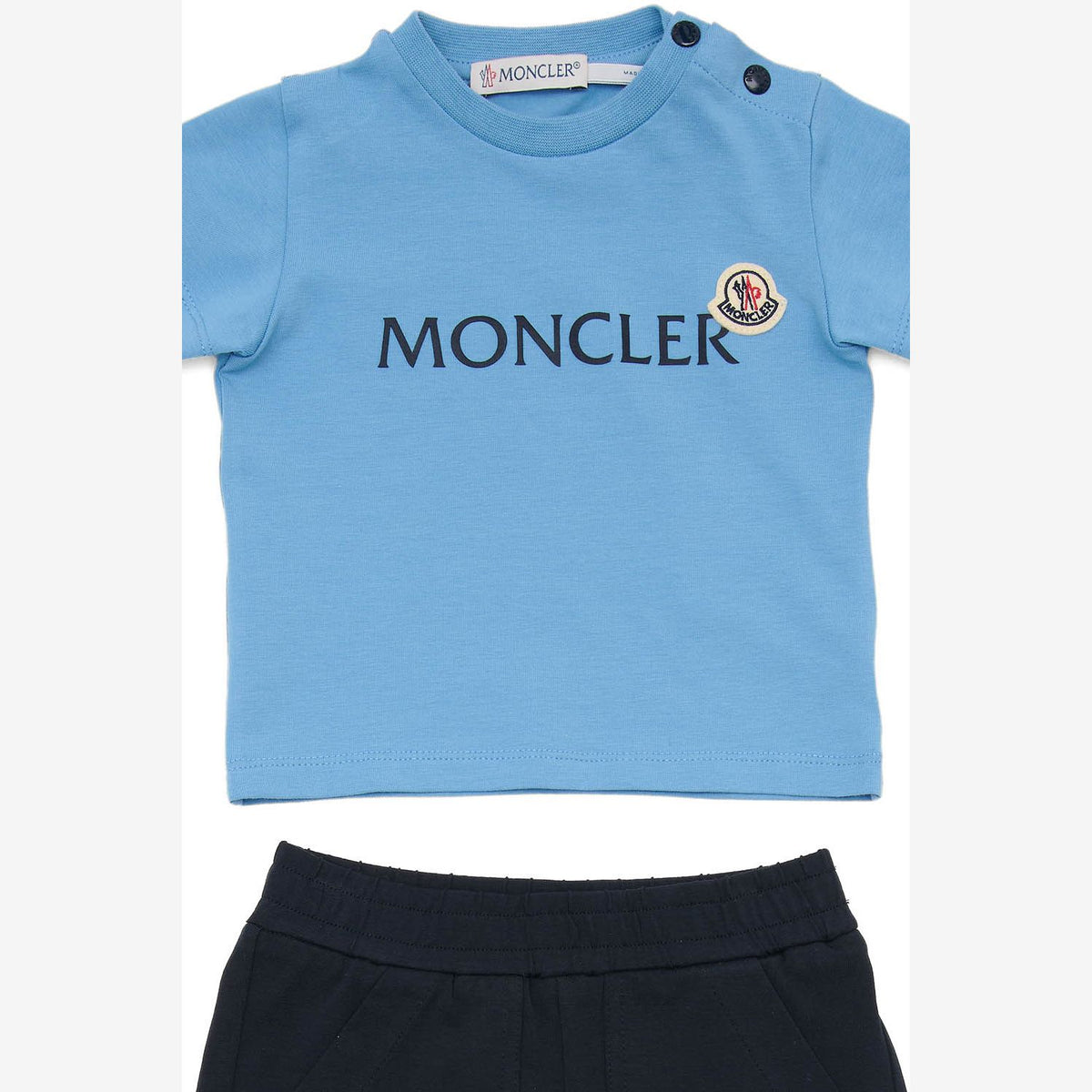 Moncler Enfant Boys Blue & Navy Short Set | Casa Childrenswear