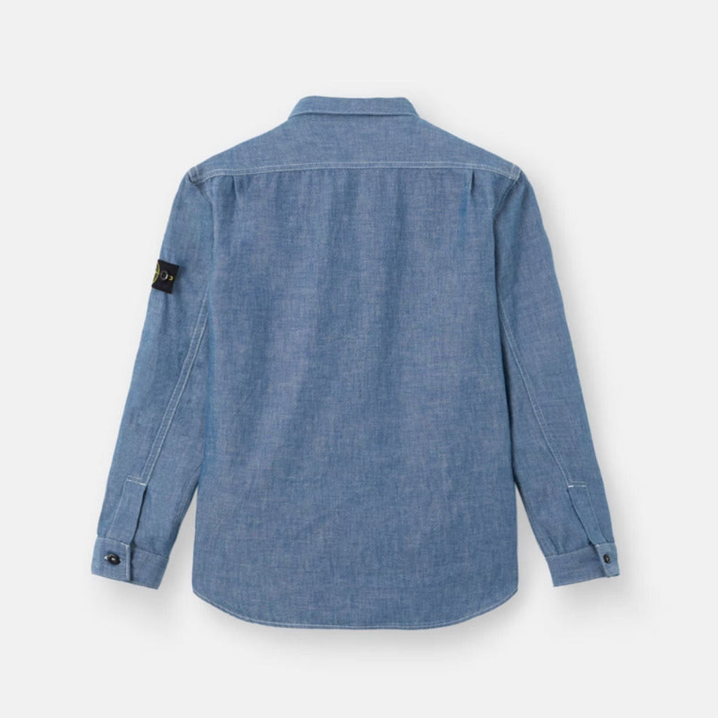 Stone Island Blue Overshirt | Casa Childrenswear