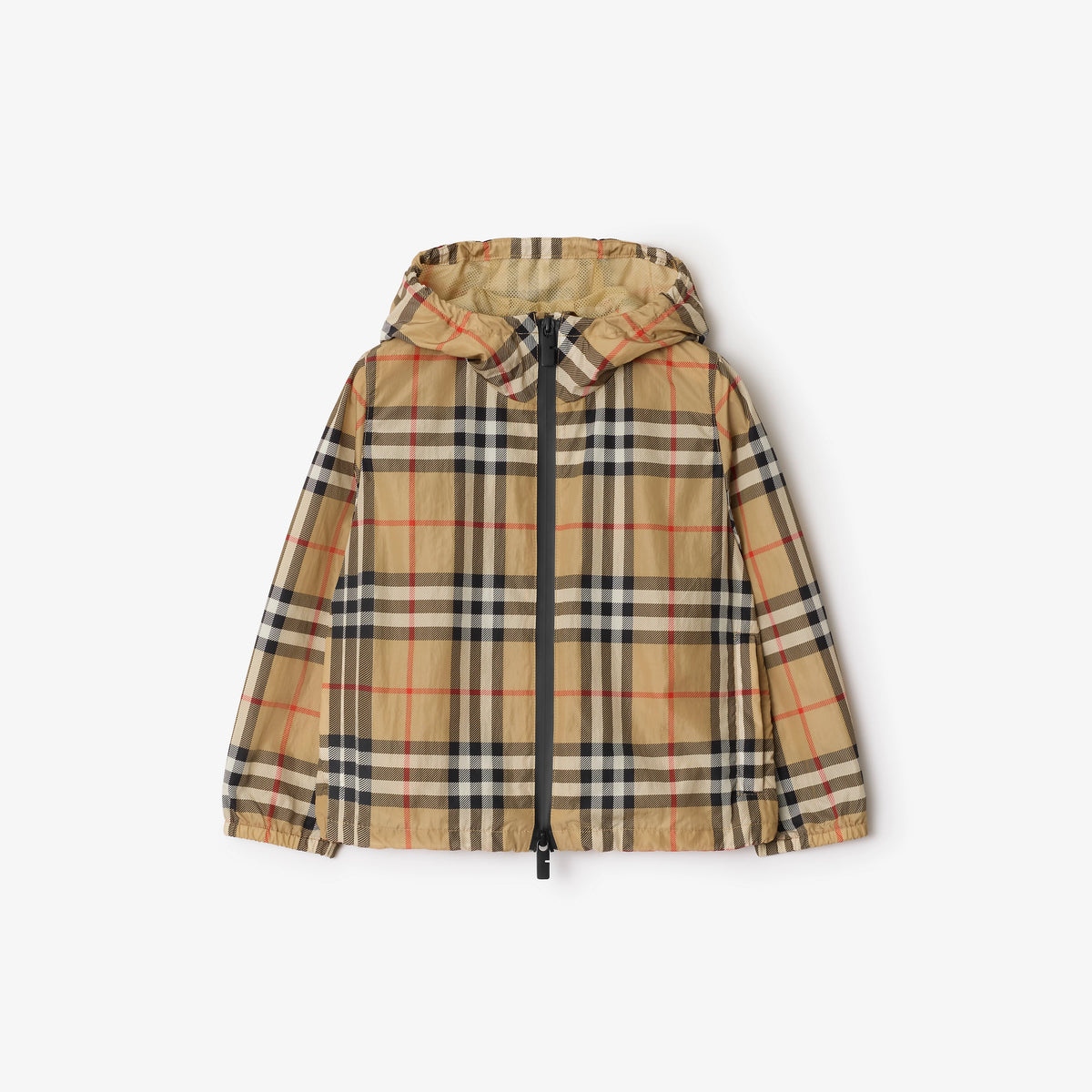 Boys Beige Check Jacket