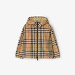 Boys Beige Check Jacket