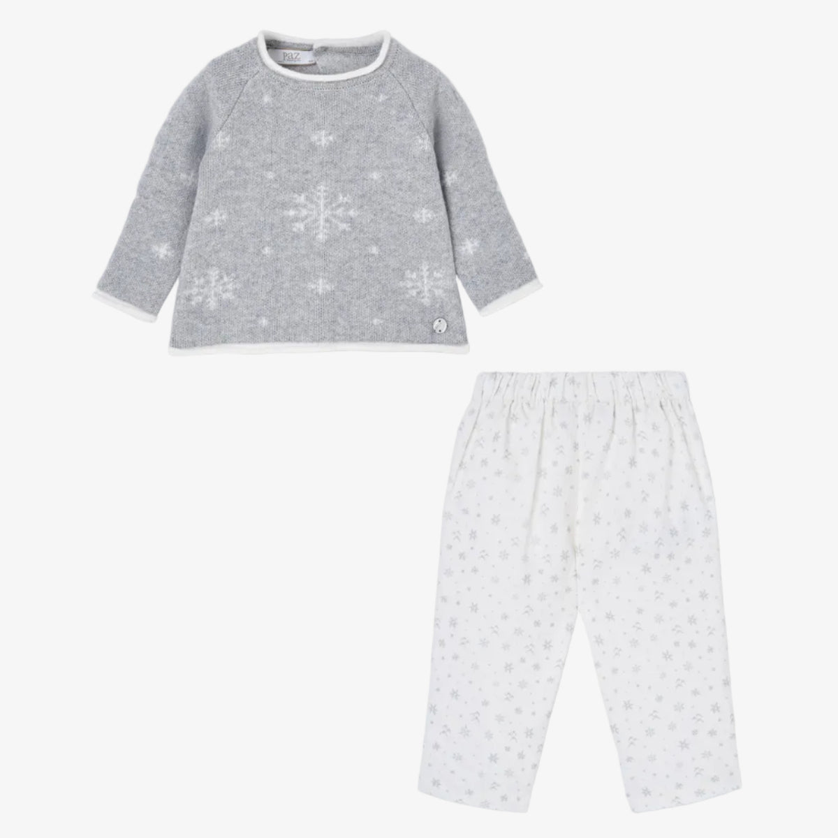 Paz Rodriguez Baby Boys Snowflake Set - front view
