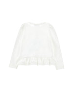 House Print Long Sleeve Frill T-Shirt