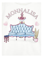 House Print Long Sleeve Frill T-Shirt