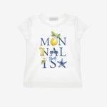 Girls Monnalisa Print T-Shirt | Casa Childrenswear