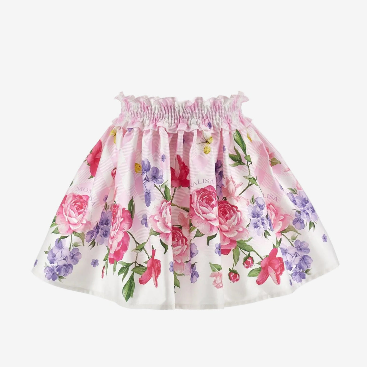 Monnalisa Girls Flower Print Skirt | Casa Childrenswear