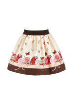 Girls Rose Gabardina Skirt