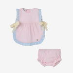 Paz Rodriguez Baby Girls Pink Woven Dress with Pants | Casa Childrenswear