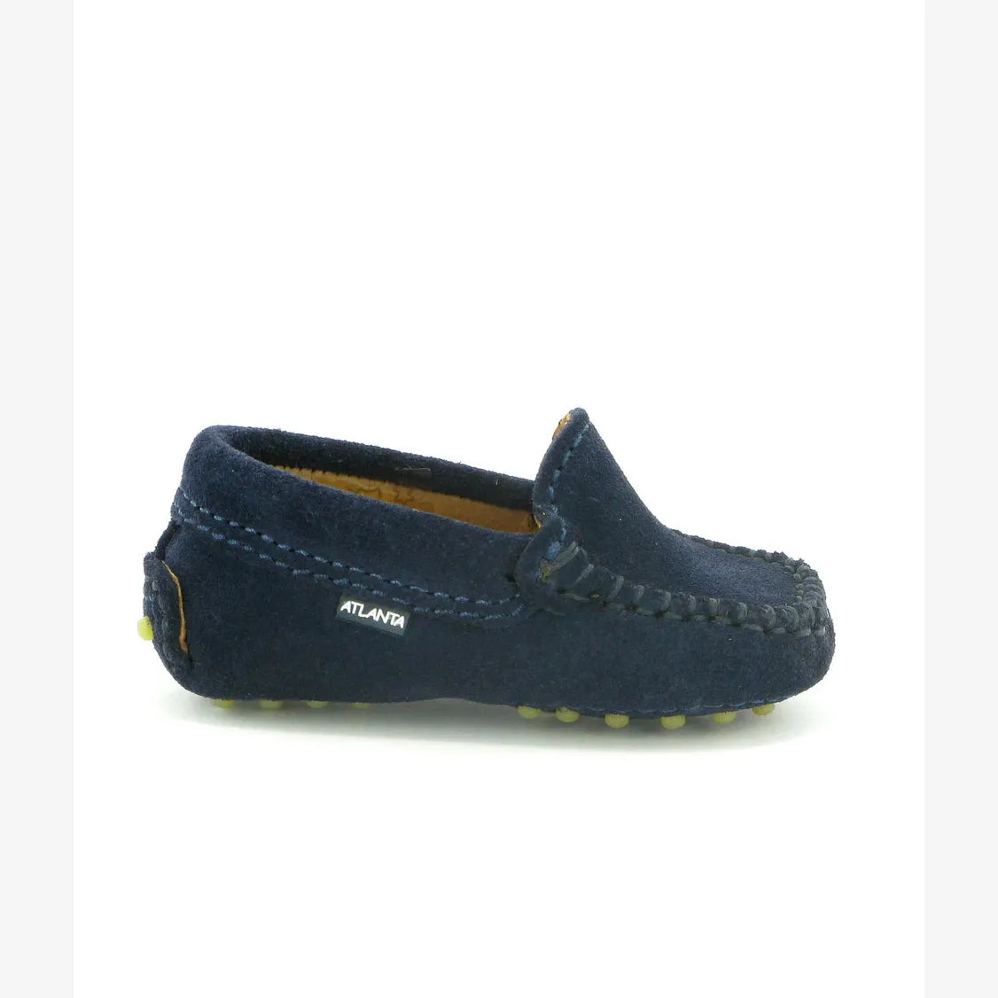 Atlanta Mocassins Athletes Navy Suede Leather | Casa Childrenswear