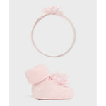 Blush Headpiece And Sock Set