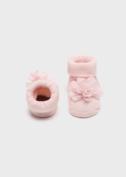 Blush Headpiece And Sock Set