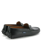 Atlanta Mocassins Athletes Black Smooth Leather | Casa Childrenswear