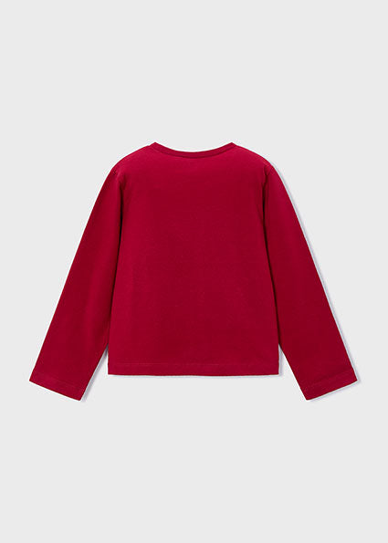 Mayoral Red Flower Long Sleeve T-Shirt | Casa Childrenswear