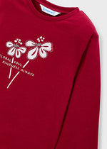 Mayoral Red Flower Long Sleeve T-Shirt | Casa Childrenswear