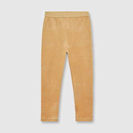 Mayoral Toffee Velvet Leggings | Casa Childrenswear