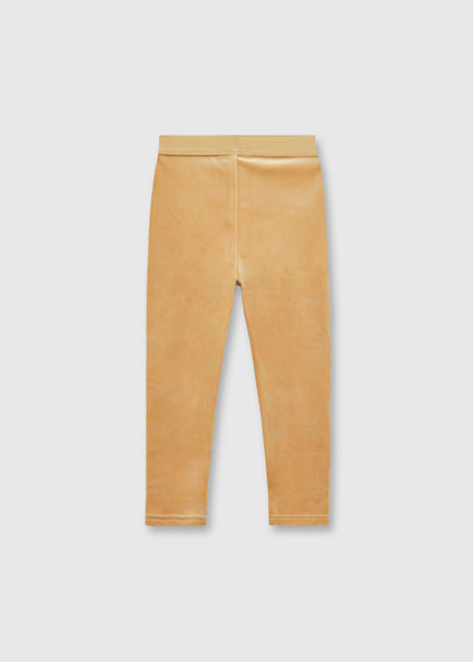 Mayoral Toffee Velvet Leggings | Casa Childrenswear