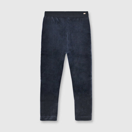Navy Velvet Leggings