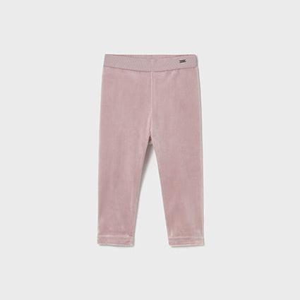 Pink Velvet Baby Leggings