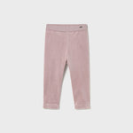 Pink Velvet Baby Leggings