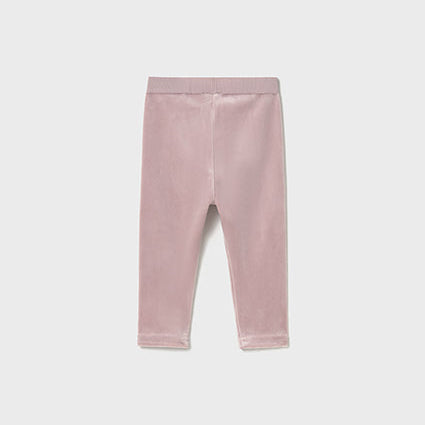 Pink Velvet Baby Leggings