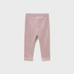 Pink Velvet Baby Leggings