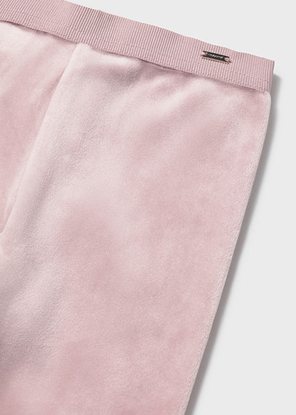 Pink Velvet Baby Leggings