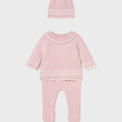 Pink Leg Warmer & Hat Set